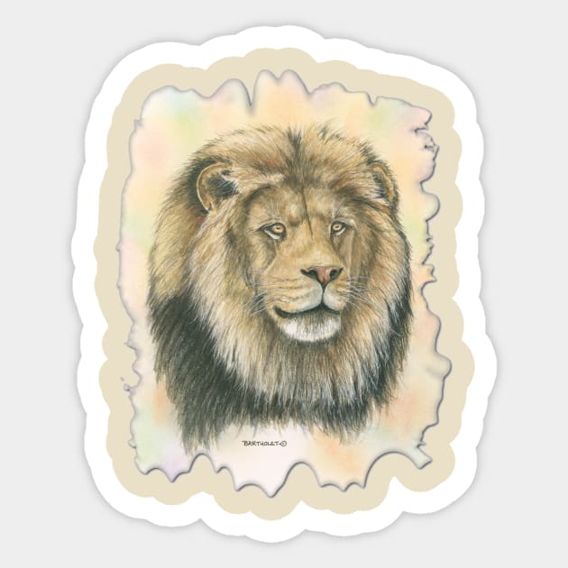 Braveheart Sticker by Dave Bartholet Wildlife Art